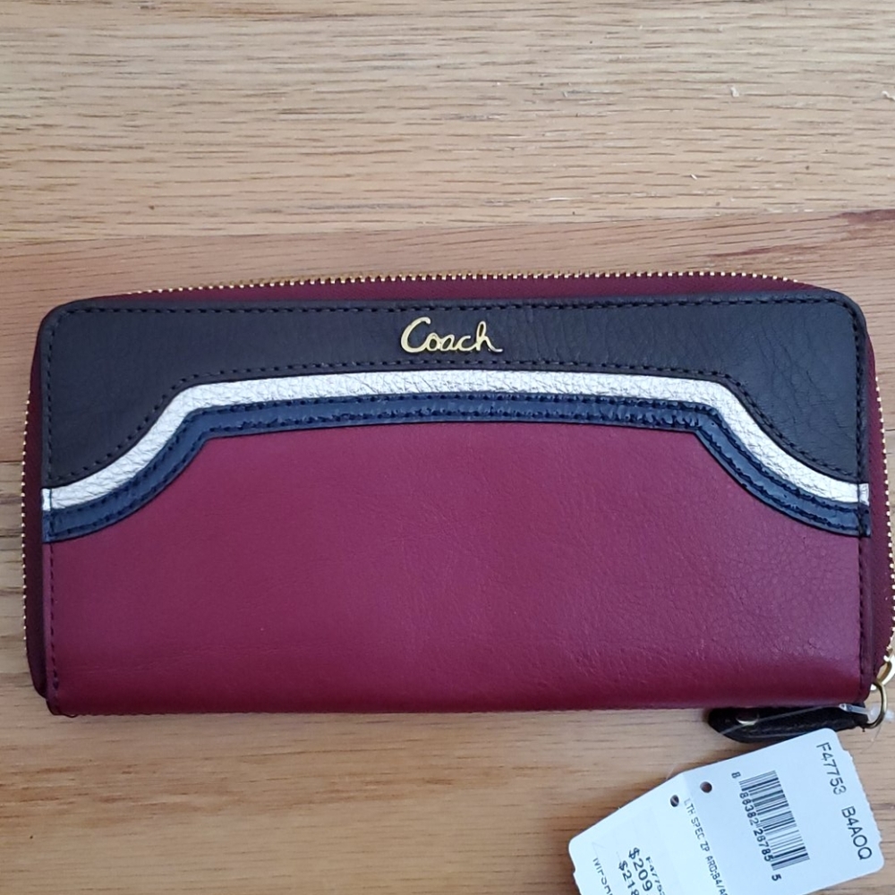 COACH VINTAGE RETRO ZIP AROUND WALLET